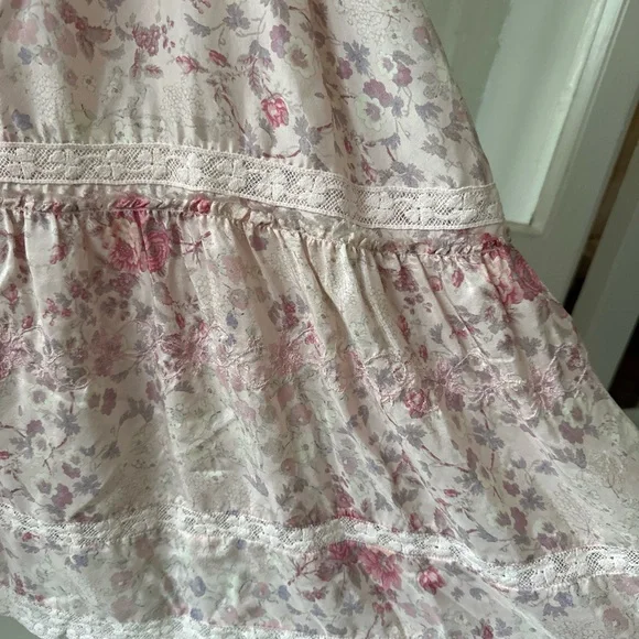 Love Shack Fancy delicate floral silk dress - Picture 4 of 7